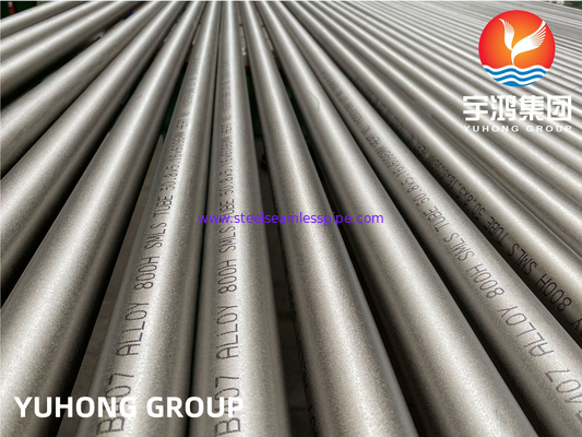 ASTM B407/ASME SB407 অ্যালয় 800H/UNS N08810 নিকেল আয়রন ক্রোমিয়াম অ্যালয় সিমলেস পাইপ
