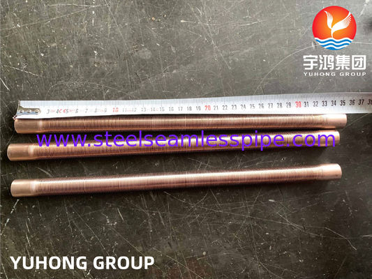 তামা খাদ টিউব - নিম্ন ফিন টাইপ, B111 C70600 O61 cu70/ni30 এয়ার কুলার জন্য তামা খাদ