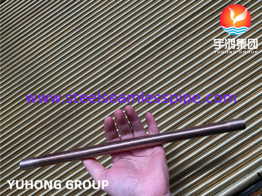 তামা খাদ টিউব - নিম্ন ফিন টাইপ, B111 C70600 O61 cu70/ni30 এয়ার কুলার জন্য তামা খাদ