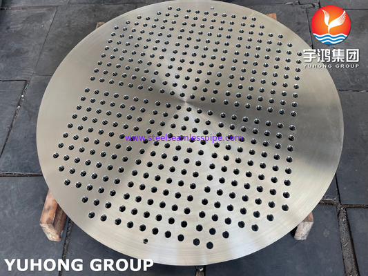 ASTM A182 F316 টিউব শীট বড় ব্যাসাকার স্টেইনলেস স্টীল গরম এক্সচেঞ্জার উপাদান জন্য forged