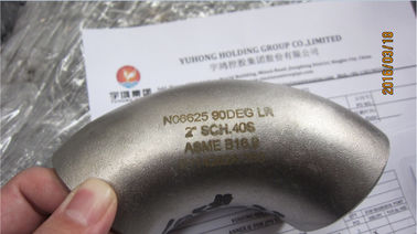 বাট জোড় Inconel খাদ ঝুলানো এএসটিএম B366 খাদ 625 কনুই টী Reducer B16.9 সঙ্গে ক্যাপ