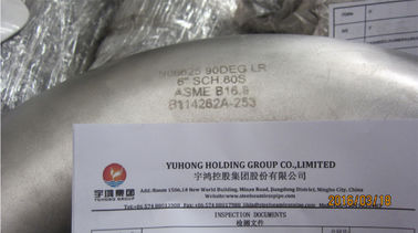 বাট জোড় Inconel খাদ ঝুলানো এএসটিএম B366 খাদ 625 কনুই টী Reducer B16.9 সঙ্গে ক্যাপ