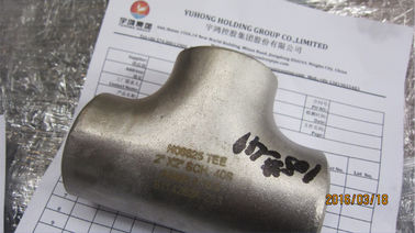 বাট জোড় Inconel খাদ ঝুলানো এএসটিএম B366 খাদ 625 কনুই টী Reducer B16.9 সঙ্গে ক্যাপ