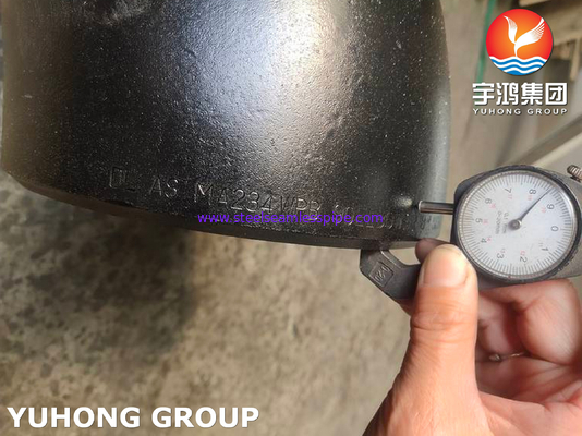 ASTM A234 WPB কার্বন ইস্পাত 90 ডিগ্রী লম্বা ব্যাসার্ধ কনুই কালো আঁকা ফিটিং