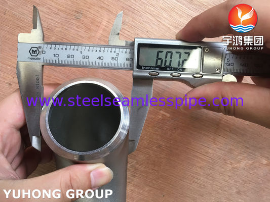 ANSI B16.9 স্টেইনলেস স্টীল পাইপ ফিটিং ASTM B366 WP904L 90 ডিগ্রি এলআর কনুই