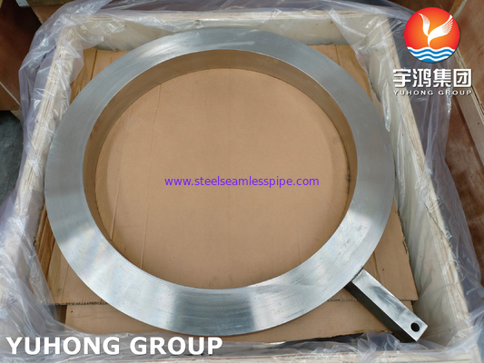 ASME SA182 F317L কাঠের স্টেইনলেস স্টীল রিং স্পেসার ফ্ল্যাঞ্জ প্যাডল স্পেসার