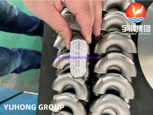 HASTELLOY C22 ELBOW 90 / 180 DEG BUTT-WELTED NICKEL ALLOY FITNING (নিকেলের খাদের সাথে ঝালাই করা ফিটিং)