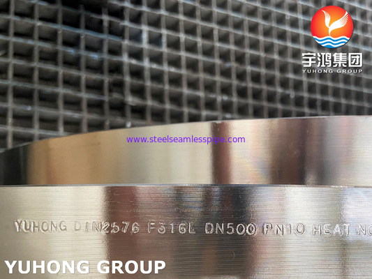 DIN2576 F316L স্টেইনলেস স্টীল স্লিপ অন ফ্ল্যাঞ্জ ফ্ল্যাট ফেস SOFF PN10