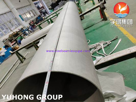ASME SA312 TP317L 1.4438 উচ্চ তাপমাত্রা সেবা জন্য ঝালাই পাইপ