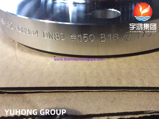 ASME SA182 F904L, UNS N08904 স্টেইনলেস স্টীল স্লিপ অন ফ্ল্যাঞ্জেস লিভড ফেস B165