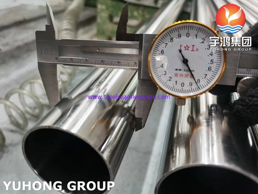 ASTM A270 TP316L স্টেইনলেস স্টীল পালিশ স্যানিটারি সিমলেস পাইপ
