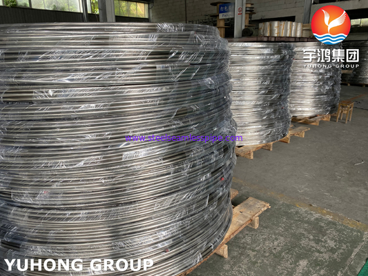 ASTM A269 TP316L স্টেইনলেস স্টীল সিউমলেস কয়েল টিউব, BA কনভেকশন টিউব কয়েল