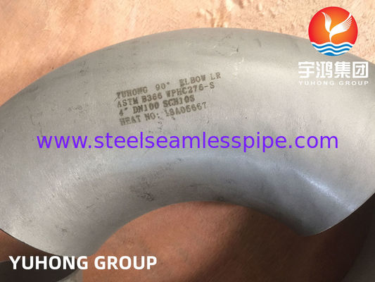 ASTM B366 Hastelloy WPHC276 / N10276 90 LR Elbow, B16.9 রাসায়নিক চুল্লি জন্য পাইপ ফিটিং