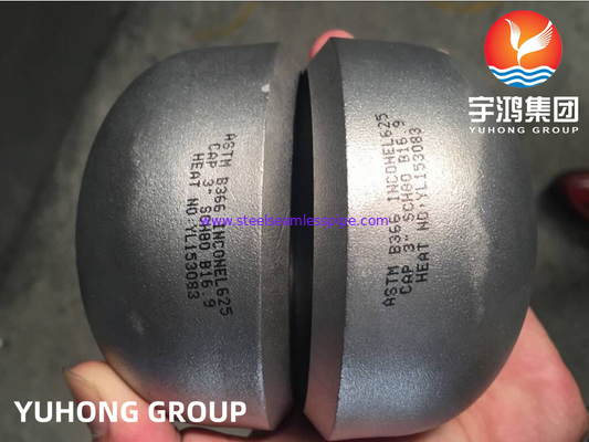 ASTM B366 Inconel 625 ক্যাপ স্টিল পাইপ ফিটিংস B16.9 তেল গ্যাস পাওয়ার জেনারেশন