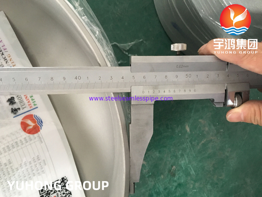 A403 WP304 / WP304L স্টেইনলেস স্টিল ক্যাপ, বাট ওয়েল্ড ফিটিংস B16.9, চাপপূর্ণ পাত্র তৈরির জন্য