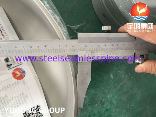 A403 WP304 / WP304L স্টেইনলেস স্টিল ক্যাপ, বাট ওয়েল্ড ফিটিংস B16.9, চাপপূর্ণ পাত্র তৈরির জন্য