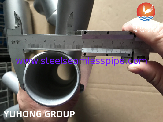 ASTM A815 S31803-W Y TEE বাট ঢালাই ফিটিং B16.9 তেল পরিশোধন সার গ্যাস