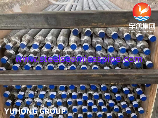 ASME SB163 UNS N04400 অ্যালুমিনিয়াম ফিন সহ নিকেল অ্যালোয় এমবেডেড জি টাইপ ফিন টিউব
