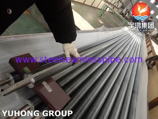 এমবেডেড জি টাইপ ফিন টিউব ASME SB163 Monel 400/UNS N04400 অ্যালুমিনিয়াম ফিন সহ বেস টিউব