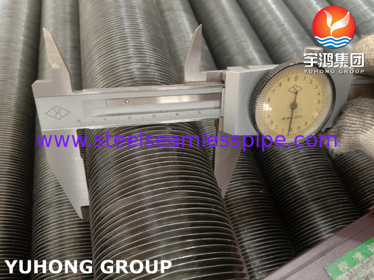 এমবেডেড জি টাইপ ফিন টিউব ASME SB163 Monel 400/UNS N04400 অ্যালুমিনিয়াম ফিন সহ বেস টিউব