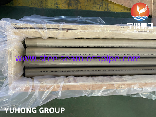 ASME SA213 উপাদান TP304 / 304L/316/347H তাপ এক্সচেঞ্জার টিউব এয়ার কুলার টিউব