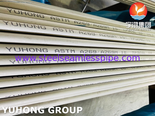 স্টেইনলেস স্টীল ওয়েল্ডড পাইপ A269 TP304 304L উচ্চ স্থায়িত্ব তাপ এক্সচেঞ্জার,কুলিং টাওয়ার,কন্ডেনসার অ্যাপ্লিকেশন জন্য