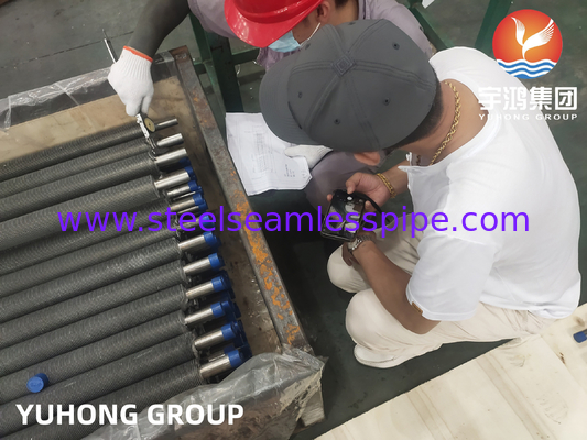 কনডেন্সারের জন্য ASME SA249 TP304 স্টেইনলেস স্টীল ফিন টিউব