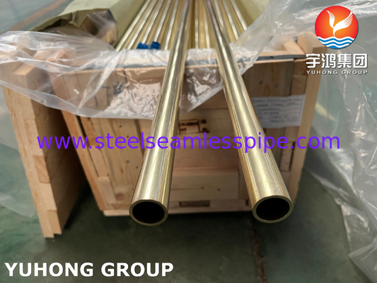 ASME SB111 C44300 / CuZn28Sn1 / CZ111 ব্রাস সিউমলেস কন্ডেনসার টিউব
