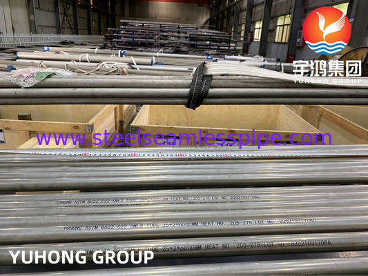 ASME SB622 N06022 Hastelloy C22 নিকেল অ্যালো স্টীল সিউমলেস টিউব