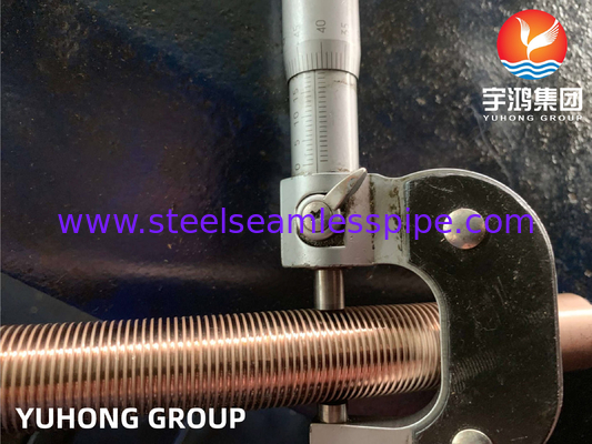 ASTM B111 C70600 O61 তামা নিকেল খাদ তাপ এক্সচেঞ্জারের জন্য নিম্ন ফিন টিউব