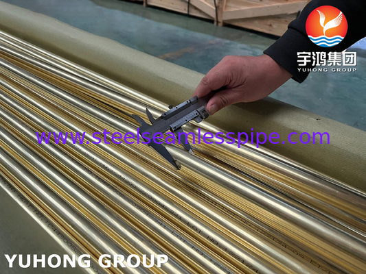 কপার নিকেল টিউব ASTM B111 C70600 C68700 C44300 সিমলেস ব্রাস অ্যাডমিটারি ওয়াটার টিউব হিট এক্সচেঞ্জার ,কন্ডেন্সার