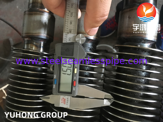 ASTM A213 T12 HFW উচ্চ ফ্রিকোয়েন্সি ওয়েল্ডেড স্পাইরাল হেলিকাল সলিড ফিনড টিউব
