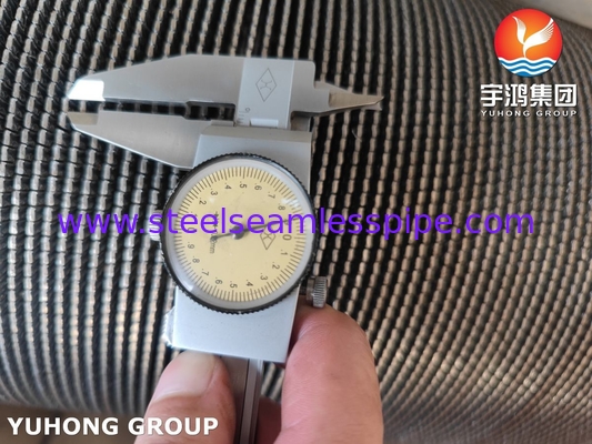 HFW হেলিকাল স্পাইরাল সেরেটেড ফিনড টিউব ASTM A312 TP347 স্টেইনলেস স্টিল ফিন টিউব