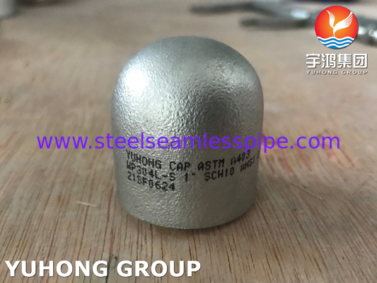 ASTM A403 WP304L 1.4307 শেষ ক্যাপ স্টেইনলেস স্টীল Buttweld ফিটিং