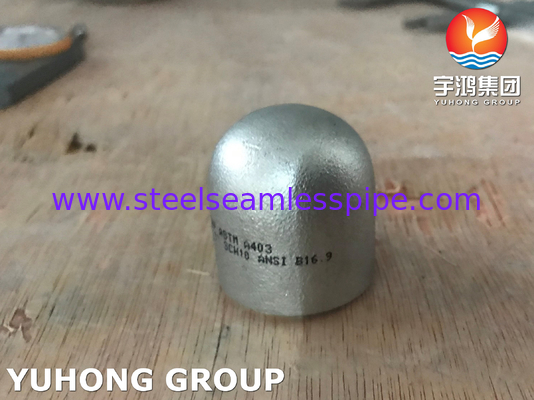 ASTM A403 WP304L 1.4307 শেষ ক্যাপ স্টেইনলেস স্টীল Buttweld ফিটিং