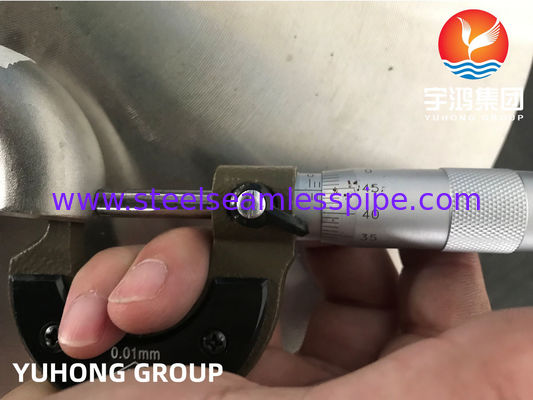 ASTM B366 N06022 Hastelloy C22 180 ডিগ্রী কনুই খাদ ইস্পাত ফিটিংস B16.9