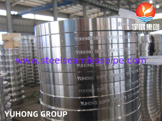 DIN2573, ASTM A182 F316 F316L, কাঠের স্টেইনলেস স্টীল স্লিপ অন ফ্ল্যাঞ্জস, ফ্ল্যাট ফেস B165