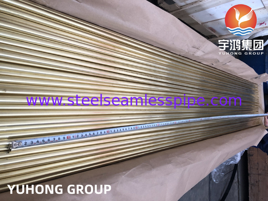 ASTM B111 C44300 তাপ এক্সচেঞ্জারের জন্য সিউমলেস অ্যাডমিরালিটি ব্রাস টিউব