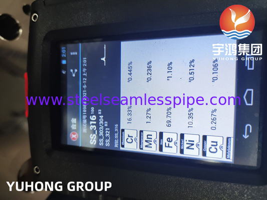 ASTM A182 / ASME SA182 F316L স্টেইনলেস স্টীল টিউব শীট তাপ এক্সচেঞ্জার পার্ট