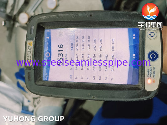EN10253-4 1.4404 WP316L জল পরিশোধক উদ্ভিদের জন্য ইলভ স্টেইনলেস স্টীল পাইপ ফিটিং