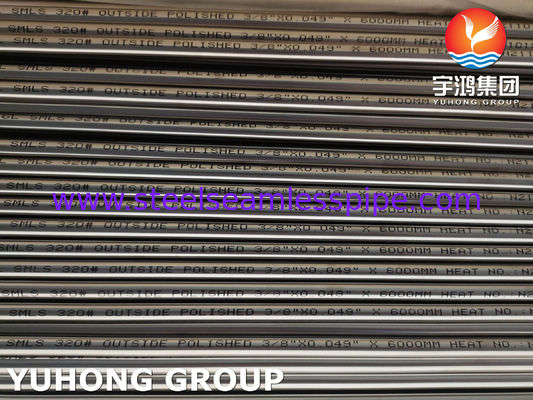 ASTM A269 TP316L স্টেইনলেস স্টীল উজ্জ্বল Annealed টিউব পোলিশ সমাপ্তি 320 Grit টিউবিং