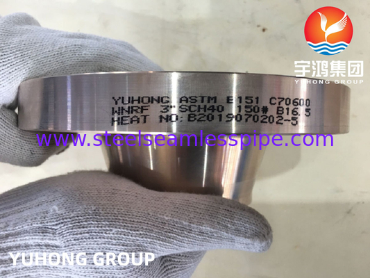 ASTM B151 C70600 1-1/4&quot; SCH40 #150 WN কপার নিকেল ফ্ল্যাঞ্জ ASME B16.5