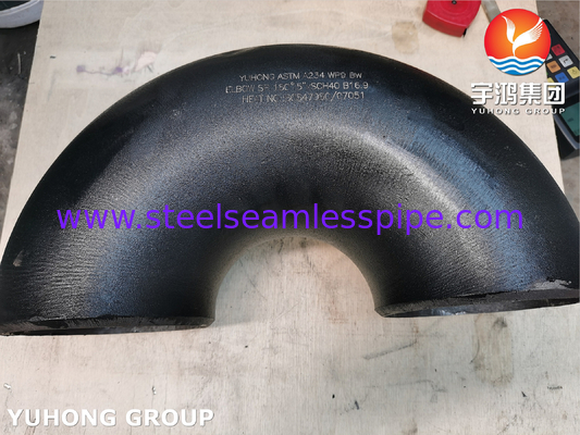 ASTM A234 WP9 CL1 90° ELBOW BW SR 5&quot; SCH40 সিউমলেস পাইপ ফিটিং