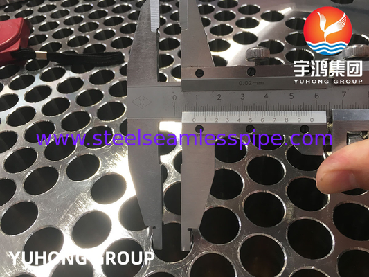 ASME SA182 F316L, 1.4404 রেইনলেস স্টীল গরম এক্সচেঞ্জার জন্য ছাঁটা টিউব শীট