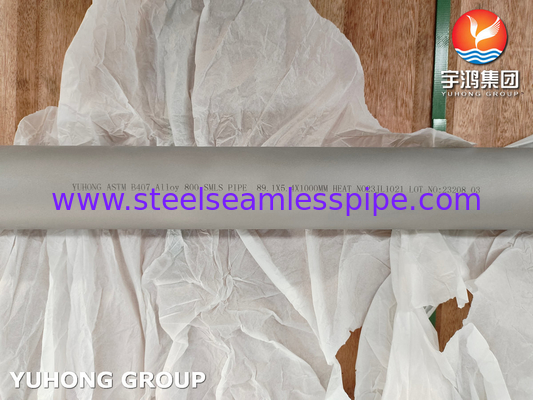 ASTM B407 UNS N08800 Incoloy 800 নিকেল অ্যালোয় সিউমলেস পাইপ ABS অনুমোদিত
