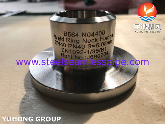 B564 N04400 খনি শিল্পের জন্য ওয়েল্ড ঘাড় উত্থাপিত মুখ নিকেল তামা খাদ ফ্ল্যাঞ্জ