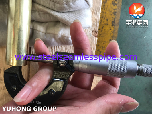 ASME SB111 C44300 অ্যাডমিরালিটি ব্রাস টিউব O61 তাপ এক্সচেঞ্জারের জন্য কোল্ড ফিনিস