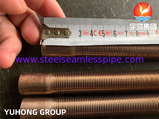 তামা নিকেল খাদ নিম্ন ফিনিং টিউব ASME SB111 UNS C70600 CuNi 90/10 শেল টিউব তাপ এক্সচেঞ্জার জন্য