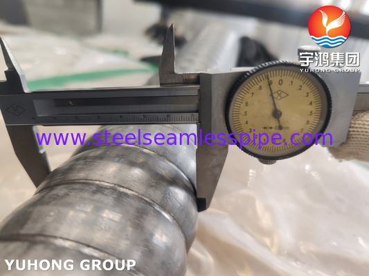TP304 TP304L TP316 TP316L প্রিহিটিং ডিভাইসের জন্য স্টেইনলেস স্টীল গলিত ফিন টিউব