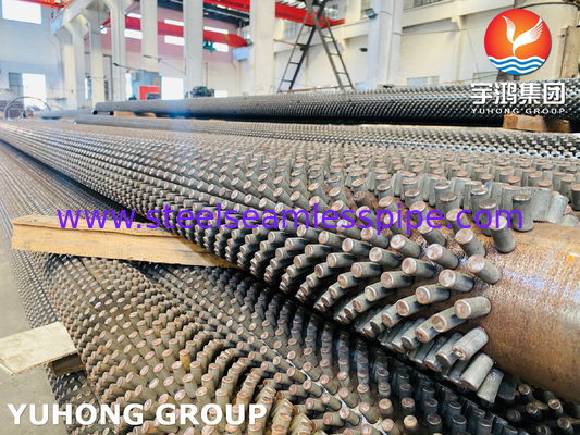 স্টাফড ফিন টিউব ASME SA335 P5 13Cr (SS 410) স্টিম রিফর্মিং ফার্নের জন্য পিন টিউব